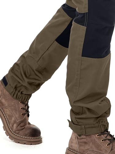 yeyity Wanderhose Herren Outdoor Hosen Robust Atmungsaktiv Langlebig Taktische Hose Arbeitshosen Männer zum Outdoor-Aktivitäten und Außenarbeiten(9925, Khaki,XL)