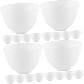 Beaupretty 20 Peças Tigela De Máscara De Silicone Tigela De Mistura De Máscara Facial Tigela De Mistura De Máscara Facial Tigelas De Silicone Tigela Inquebrável De Silicone Material Facial