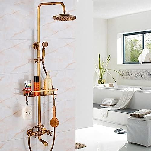 Mitigeur douche laiton antique anti calcaire pour remplacer une robinetterie entartrée