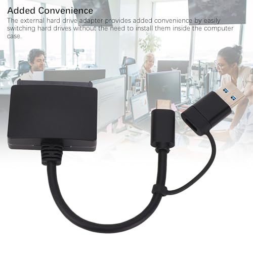 Adaptador Serial ATA a USB 3.1 con Cable USB Tipo C para Disco Duro 2.5 Pulgadas miniatura 3