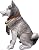 DWK Front Porch Dog Outdoor Welcome Sign Decorative Statue | Cute Dog Welcome Sign for Front Porch Standing | Decorative Garden Statues - Husky