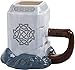 3D-Keramikbecher,Marvel Tasse,Kreative Cartoon-Kaffeetasse, Klassische Thor-Hammer-Form, Ideal für dekorative, Geschenksammlung, Geburtstag, Weihnachten, Valentinstag, Jubiläum. (600ML)