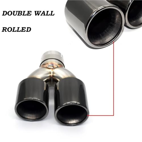 Embout d'échappement double sortie 60mm pour voiture E90