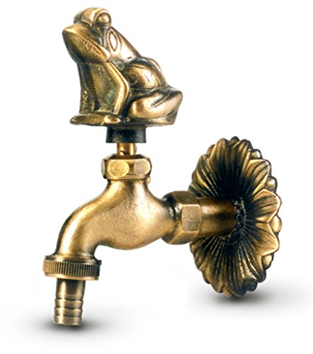 Anzapack 851904H - Grifo "Rana" Para Jardin Laton Bronceado
