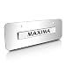 Nissan Maxima Half-size Chrome Steel License Plate