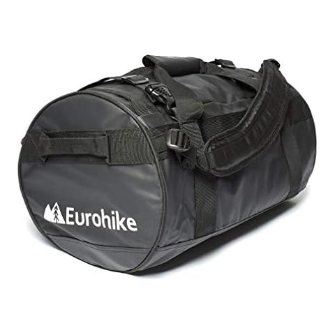 Eurohike Transit 40 Litre Cargo Bag, Duffel Bag, Travel Bag, Travel Holdall, Weekend Bag, Gym Bag, Camping Accessories, Black, One Size Cover