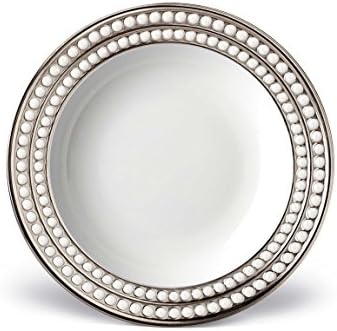 L'Objet Perlee Platinum Soup Plate - Thumbnail 2