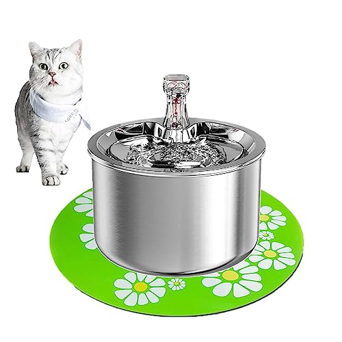 Fuente de agua para gato acero inoxidable 2L con sensor y calentador