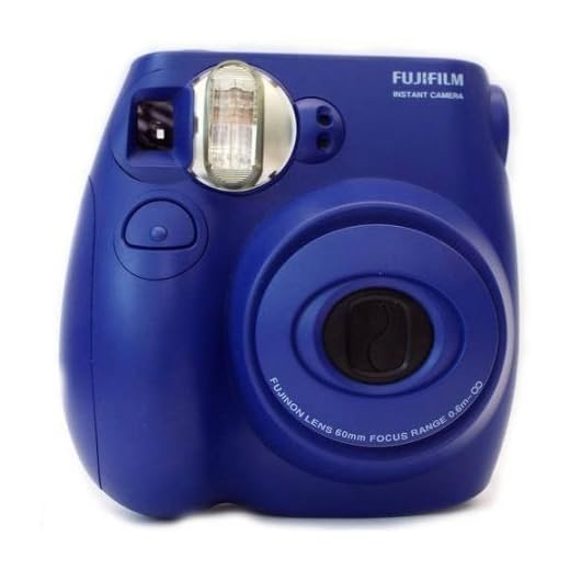 Fujifilm Instax Mini 7S Blue Instant point-and-shoot camera with auto flash and auto focus (includes Fujifilm 10-pack film)
