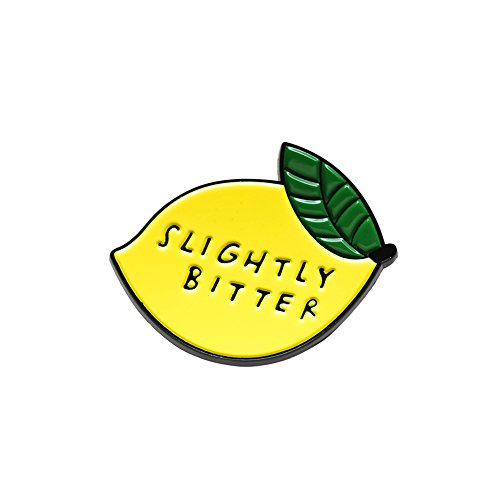 Slightly Bitter Lemon Enamel Pin, Summer Style Funny Pins Brooch Gift For Her - Birthday Gift. #TOP2
