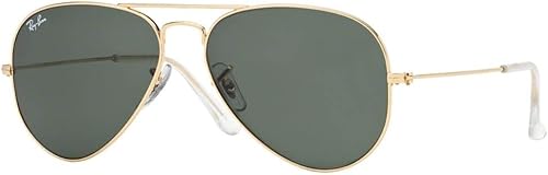 Ray-Ban RB 3025 Aviator Arista Gold con lente gris verde (G-15) 55-14-135, Arista Gold con lente gris verde (G-15)