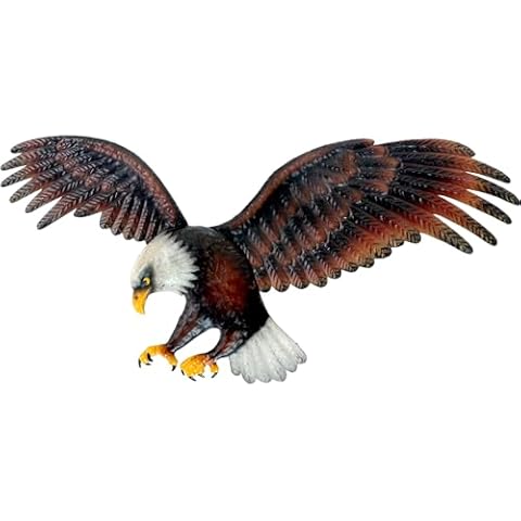 Natelf Eagle Decor Metal Wall Art Bird Decor for Living Room Garden Bedroom Office Home Wall Housewarming Party Decor,27 Inch Wide Cover