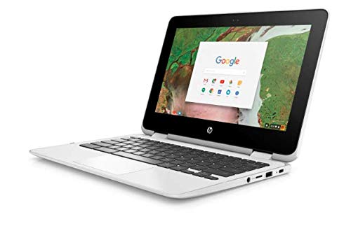 Image of HP 2-in-1 Business Chromebook 11.6in HD IPS Touchscreen, Intel Celeron N3350 Processor, 4GB Ram 32GB SSD, Intel HD Graphics, WiFi, Webcam, Google Chrome OS-White (Renewed)