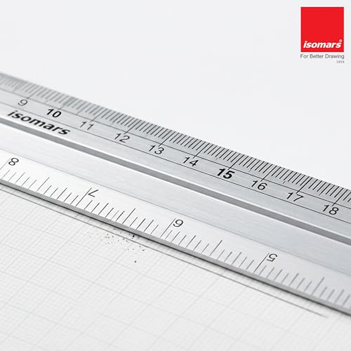 Image of Isomars A3 Self-Healing Cutting Mat with 12 Inch Aluminium Scale & Jumbo Paper Cutter | Precision Cutting Kit for Paper Craft, Artwork, Office, School & DIY Projects