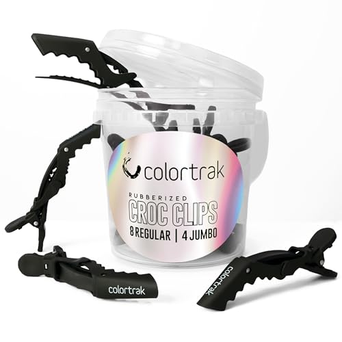 Pinzas profesionales Colortrak Croc Clip 12 unid. negro miniatura 1