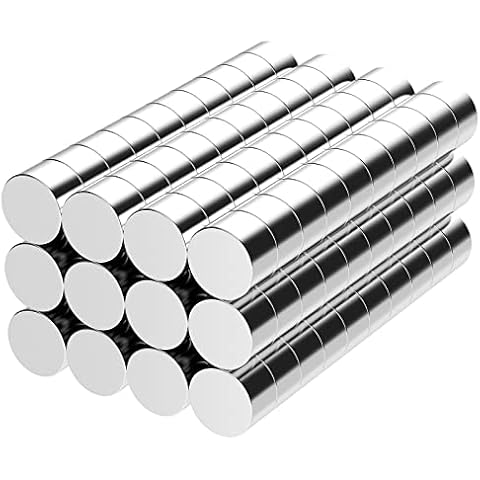 Wukong 120Pcs 5x3mm Strong Refrigerator Magnets, Multi-Use Board Magnets Office Magnets Durable Magnets for Fridge/Whiteboard/Map/Screen Cover
