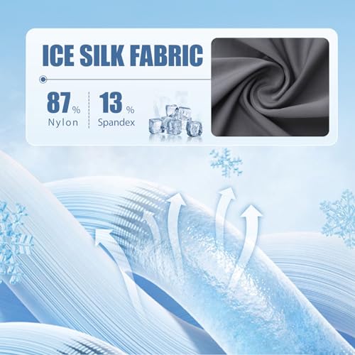 NOVAYARD Mens Ice Silk Underwear Seamless Boxer Briefs with Pouch Breathable Cool Boxers 3 Pack3