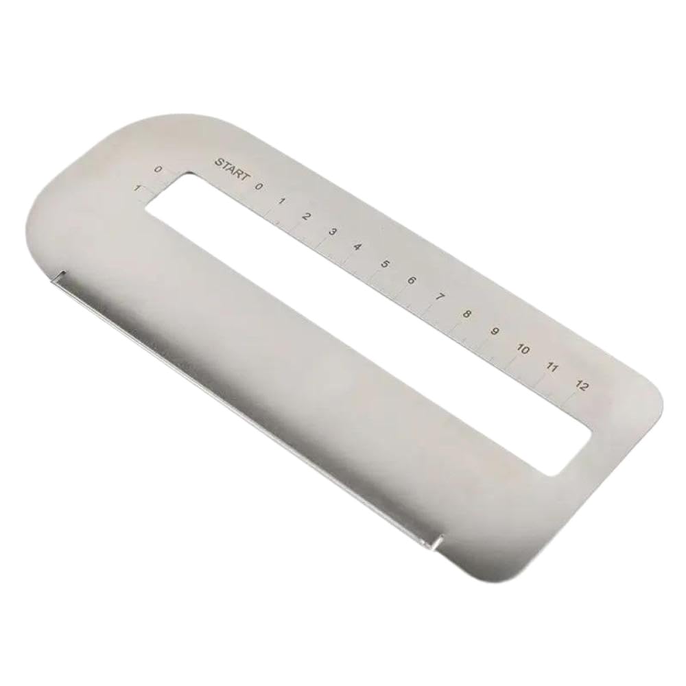Regla de plástico o Regla de Acero Inoxidable Compatible con Impresora de Alimentos Mbrush Impresora de inyección de Tinta o Regla de Acero Inoxidable Compatible con bolígrafo de impresión