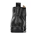 OSSTONE Moto Boots for Men Fashion lace-up Leather Chukka Boots Casual Shoes OS-6015-3-B-10.5-R, Retro Black, Men's Size US10.5