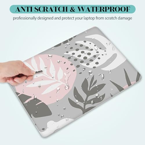 Image of Laptop Skin Sticker Decal, 12 inch 13 inch 13.3 inch 14 inch 15 inch 15.4 inch 15.6 inch Personalized Universal Vinyl Notebook Skin Sticker Cover Art Protector Decal with Free 2 Wrist Pads, Tropical Leaves