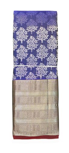 Image of VFCollections Women's Traditional Handloom Kanchipuram Silk Pure Pattu Sarees | Rich Zari Woven Design | Bridal Saree | Unstitched Blouse