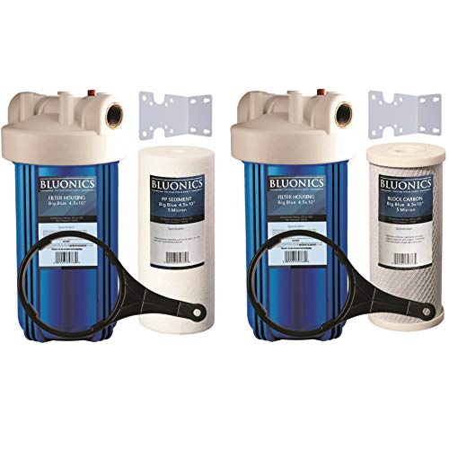 Filtro Purificador de Agua BLUONICS 4.5x10 Pulgadas Pack x2 miniatura 1
