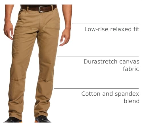 Image of Ariat Men's Rebar M4 Low Rise DuraStretch Made Tough Double Front Stackable Straight Leg Pant