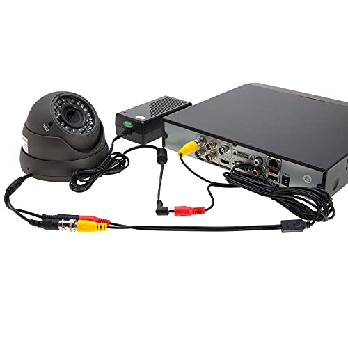 image for Cables Direct Online 20FT Black Premade BNC Video Power Cable Extensio