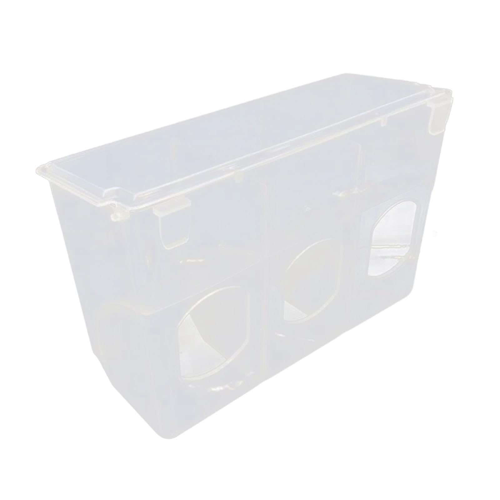 Automatic Pigeon Bird Feeder Food Container Bowl Supplies for Cage Slot Feeder for Cage for Canary Finch Budgerigar Lovebirds, Three Hole