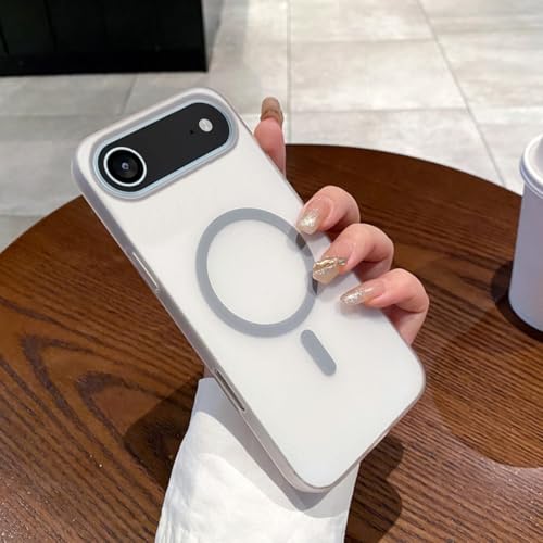 Coque iPhone 14 fine translucide grise et accessoire protection magnétique
