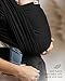 Yolay Baby Wrap Carrier Easy to Wear Soft Baby Carrier Sling Hands Free Adjustable Baby Carrier for Newborn to Toddler Upto 50 lbs, Black