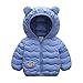 PZHHZPING Kinder Winter Teddy Jacke Mädchen Warme Daunenjacke Jacke Fleecejacke mit Kapuze Cartoon Bär Kaninchen Hoodie Sweatshirt Pullover Winter Mantel Schneeanzüge Outwear