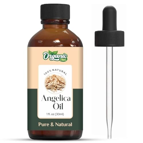 Image of Organic Zing Angelica Oil 30 ml (1.01 fl oz) - Steam Distilled Earthy Aromatic Oil for Natural Perfumery, Diffusion Blends & DIY Fragrance Formulations