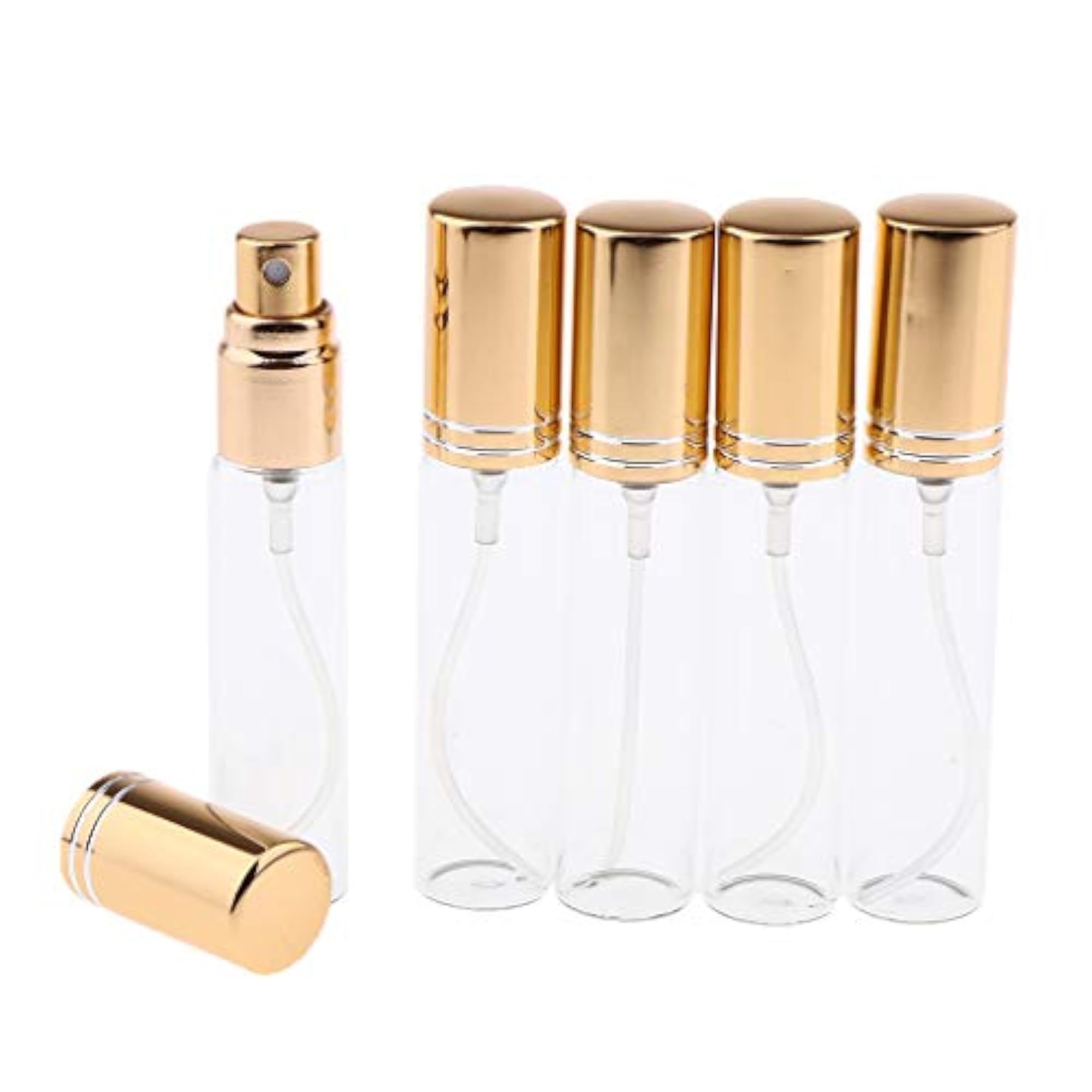 2x5 Pieces 10ml Empty Refillable Glass Spray Bottles