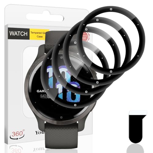 Euukzzea Bildschirmschutz Kompatibilität mit Garmin Venu 2S Schutzfolie, 4 Stück Anti-Kratzer Keine-Blasenfrei Flexible Weiche TPU Folie, Volle Abdeckung HD Klar Bildschirmschutzfolie Wasserdicht Film