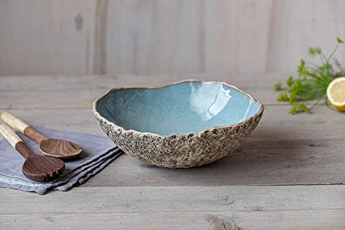 Handmade ceramic Serving Bowl | Ceramic Salad Bowl | Wedding Gift | Centerpiece | Decorative bowl | Fruit bowl | Rustic Bowl