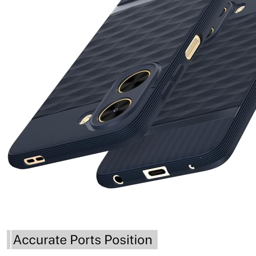 Image of Outlouders Back Cover for Poco C71 / Redmi A5 | Full Camera Protection | TPU Soft Flexible Shockproof Bumper Case (Blue)