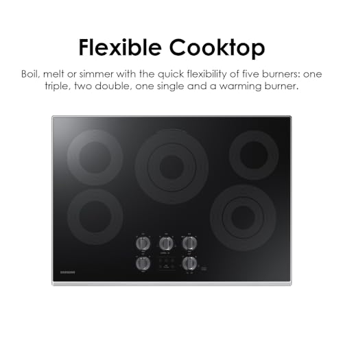 Samsung NZ30K6330RS/AA 30 Inch Built In Smart Electric Cooktop thumb #3