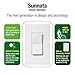 Lutron Sunnata Touch Dimmer Light Switch with Wallplate, LED+ Advanced Technology for LED and Incandescent, 3 Way/Multi Location, STCL-153MW-WH, White