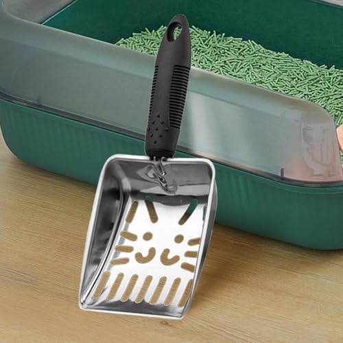 MYCENSE Colher de Areia para Gato Ferramenta de Limpeza para Animais de Estimação, Preto