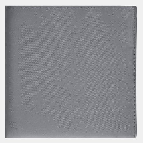Image of KissTies 6PCS Satin Pocket Square Plain Color Handkerchief Gift Set