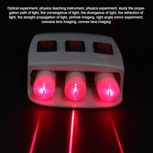 Image of Mipcase Three-Way Semiconductor Light Source Apparatus 4.13X2.75X1.18In Physics Optics Experiment Equipment for Classroom Teaching Demonstrating Reflection Diffraction Refraction Principles