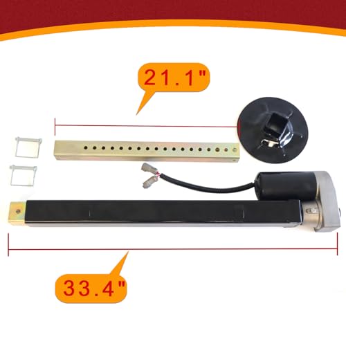 RJSPHH 5th Wheel RV Jack Right or Left Leg, Ground Control 3.0 Automatic 5th Wheel RV Leveling System Front Hall Effect Jack with Motor, 5000 lbs, Black 305340