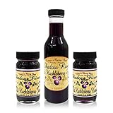 Shadow River Wild Huckleberry Gourmet Sampler Set - 3 oz Jam, 3 oz Honey, 6.5 oz Syrup