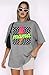Women's Mama Shirt: Oversized Mama Shirts Trendy Mom T Shirt Loose Casual Summer Shirts Letter Print Short Sleeve Tops(Grey4, Medium)