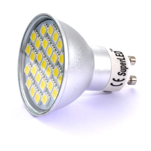 Spot GU10 27 SMD pack 10 blanc froid 5,5W éclairage plafond cuisine