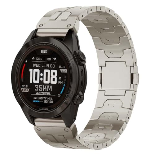 Bracelet Fenix 8 51mm magnétique titane 26mm compatible 7X Pro