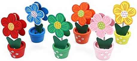 Koqye 4 Pcs Cute Flower Table Card Memo Holder Stand,Card Photo Clips Holder Desk - View #9