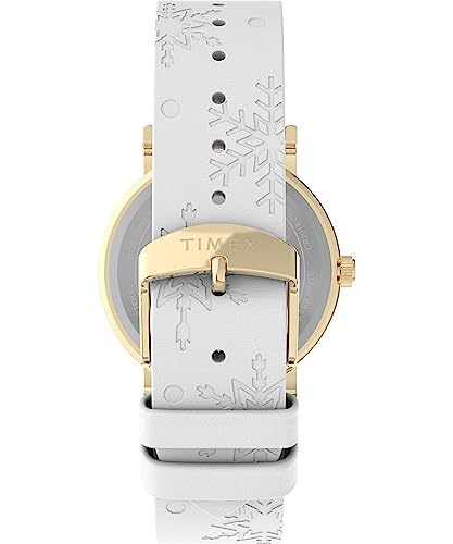 Timex X Peanuts Holiday Weekender unisex 38 mm leather strap watch TW2W24100