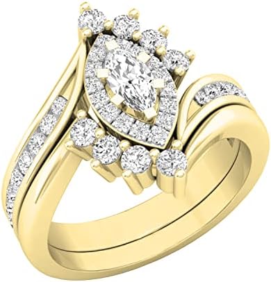 Dazzlingrock Collection - Anillo de compromiso para mujer, oro de...